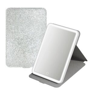 Touch Pad Bling Folio LED Makeup Mirror-NIB💋🪩